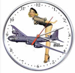 B-29 Bomber Pin-up Aviation Collectible Wall Clock